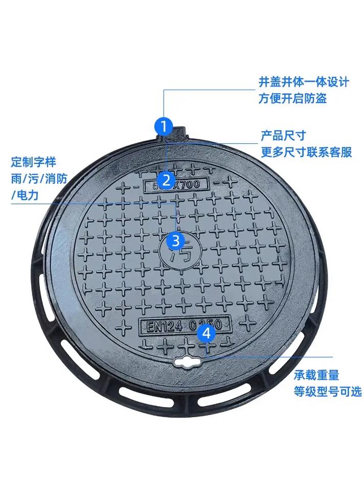 市政污水井盖尺寸