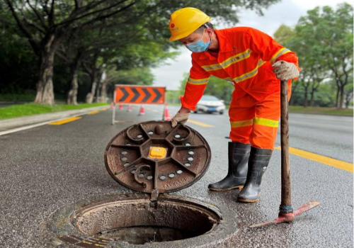 中山东凤公路养护年度供货项目，全年持续补换球墨铸铁井盖
